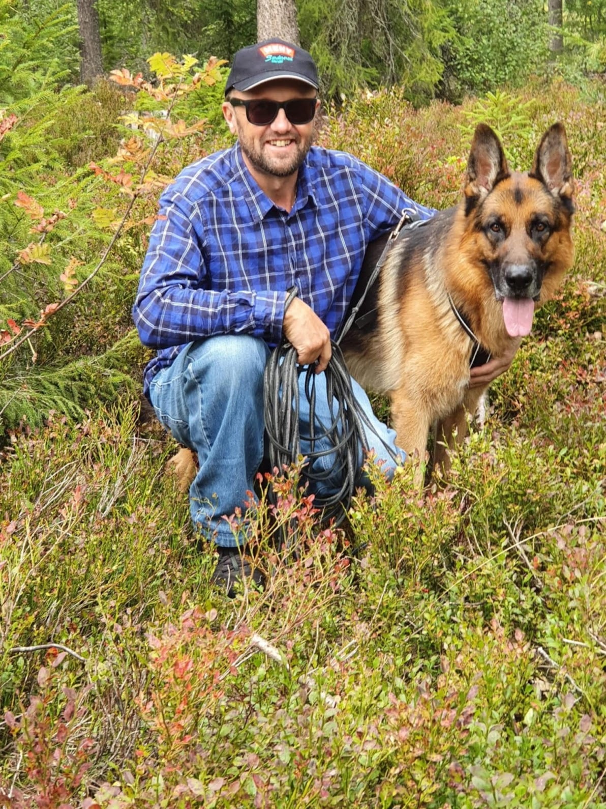 Knut Erik Grønli og hunden Lennox